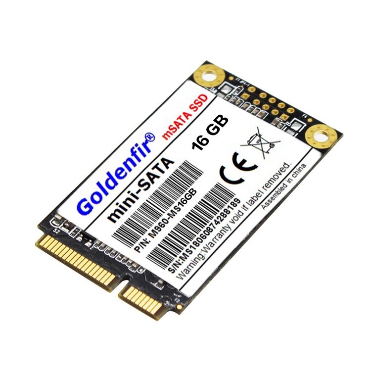 Goldenfir 1.8 Inch MSATA Solid State Drive, Flash Architecture: TLC, Capacity: 16GB