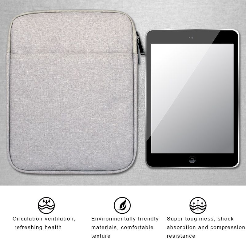 ND00 8 Inch Shockproof Tablet Liner Sleeve Pouch Bag Cover, For IPad Mini 1 / 2 / 3 / 4 (Black)