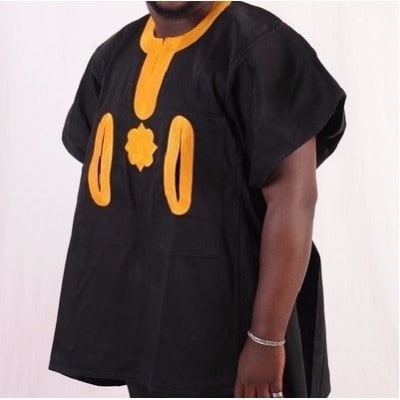 Men's Traditional Dansiki Wear - Black