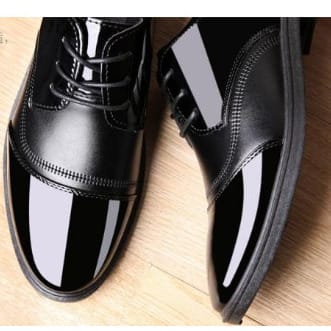 Men's Office Leather Shoe - Black