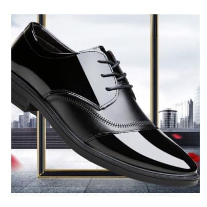 Men's Office Leather Shoe - Black