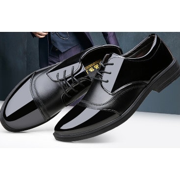 Men's Office Leather Shoe - Black