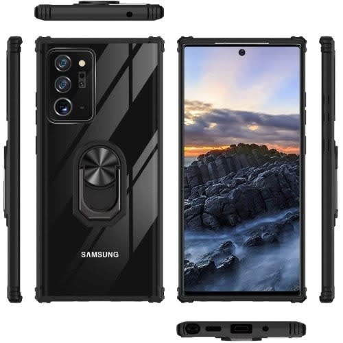 Clear Back Cover For Samsung Galaxy Note 20 Ultra With Metal Ring
