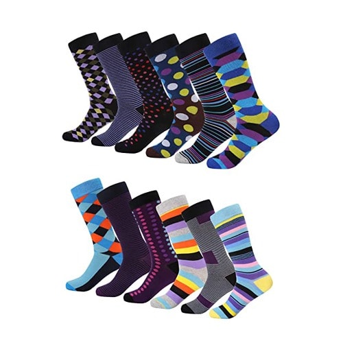 Marino Far Out Funky 12 Pack Men Socks -Pack 306
