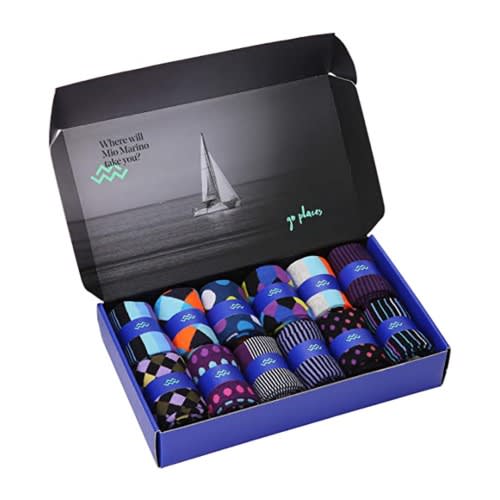 Marino Far Out Funky 12 Pack Men Socks -Pack 306