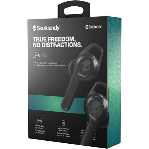 Indy Anc True Wireless Noise Cancelling In-ear Earbud - True Black