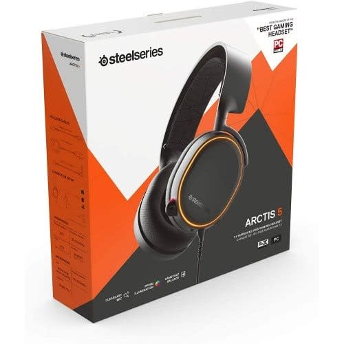 Arctis 5 - Rgb Illuminated Gaming Headset - For Ps5/ps4 & Pc - Black