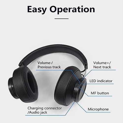 Bt5 Wireless Headphone And Wired Stereo Bluetooth Over-ear Headset