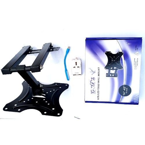 Adjustable Tv Mount with USB Adapter Socket + LED Light