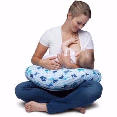 Cotton Breastfeeding Pillow - Blue