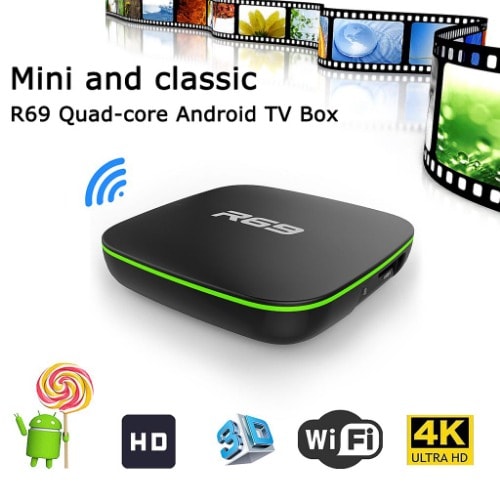 Mini and Classic R69 Android TV Box - 1GB 8GB 4K WiFi 3D With Keyboard & Mouse Combo