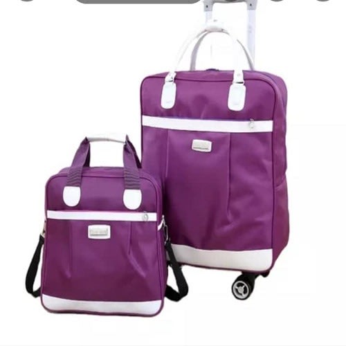 2 In 1 Sport Travel Luggage Bag-Purple