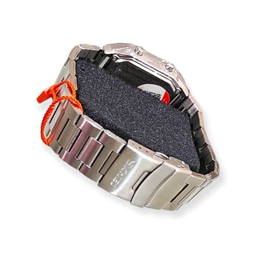 Men Dual Time Watch - Silver