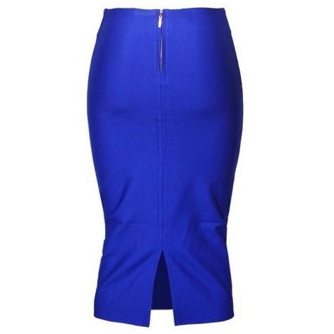 Women's High Waist Skirts - Blue