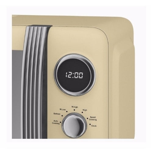 20L Digital Button Control Microwave Oven With LED Display - 800W - Cream