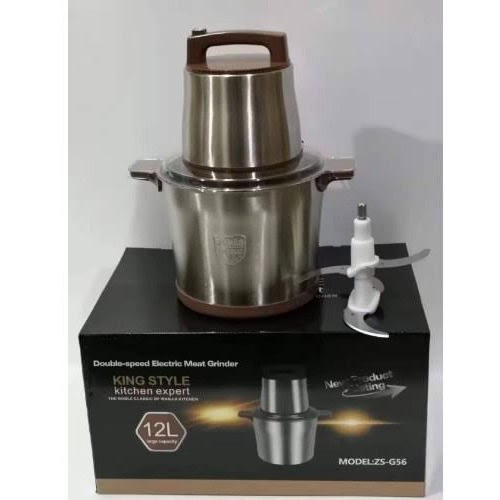 Non-Stick 12L Yam Pounder & Meat Grinder - 2800W