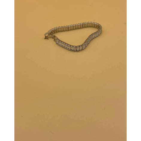 Iced Steel Bracelet Link -Silver