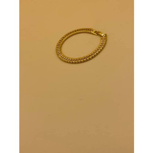 Iced Steel Bracelet Link -Gold