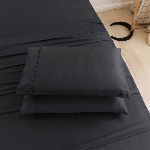 Bamboo Essence 2000 Series 6 Piece Bed Sheet Set - Black