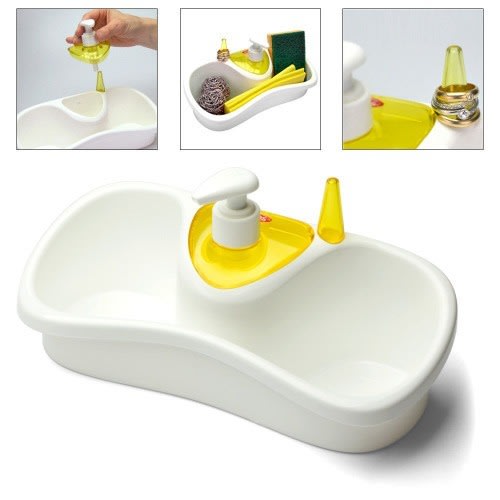 3 In 1 Kitchen Sponge And Soap Caddy