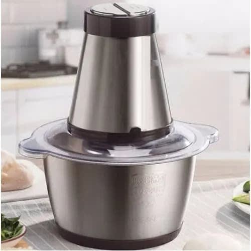 Double Button Electric Yam Pounder + Vegetable Cutter + Meat Grinder & Blender
