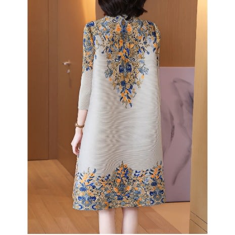 Embroidered Shift Dress