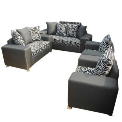 ZiK Striped 7 Seater Sofa