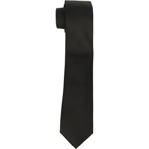 Men Formal Dress Shirt With Matching Tie - White / Black Tie