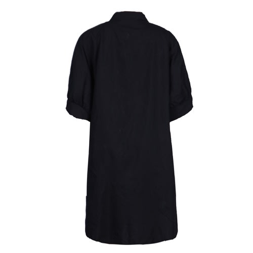 Shift Dress - Black & White Polka Dots
