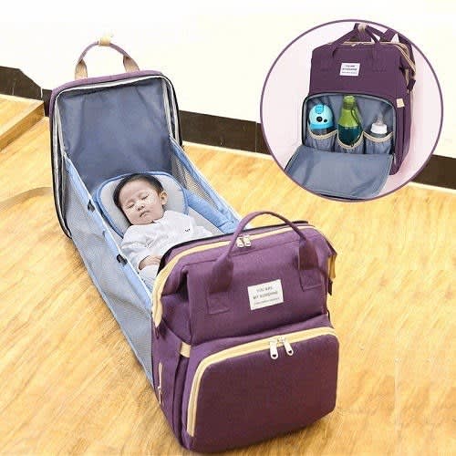 Baby Backpack Convertible Foldable Diaper - Bed Carry Cot