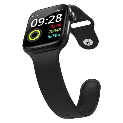 Smart Watch With Heart Rate Blood Pressure Monitor & Fitness Tracker - Black