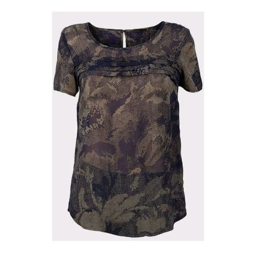 Animal Print Chiffon Blouse