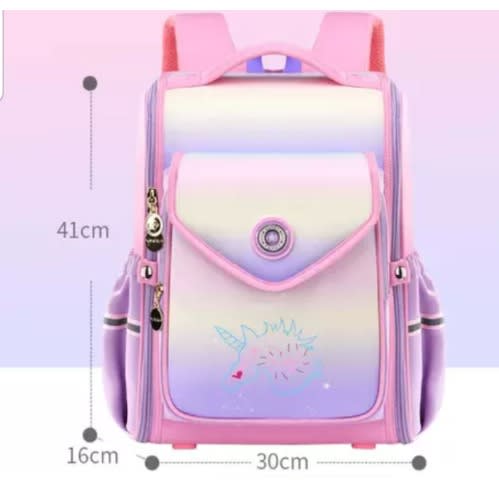 Waterproof School Backpack - Pink