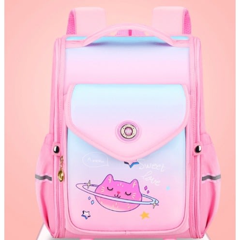 Waterproof School Backpack - Pink