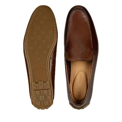 Reazor Plain British Tan Leather Shoe