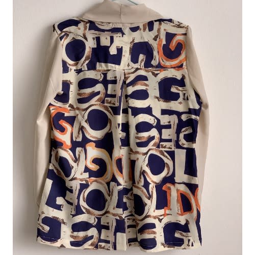 Patterned Chiffon Long Sleeves- Multi-color