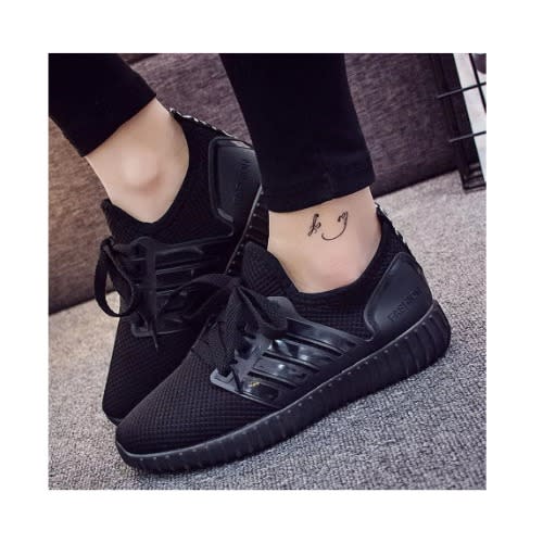 Breathable Sport Sneakers - Black
