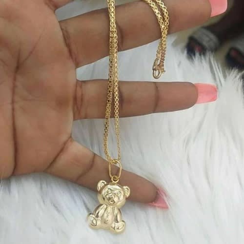 Italian Chain With Teddy Bear Pendant