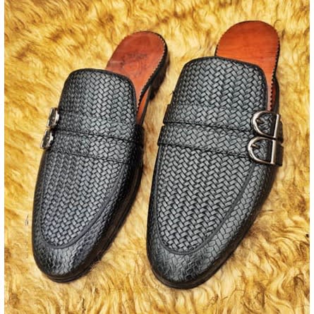 Black Elmonk Half Shoe