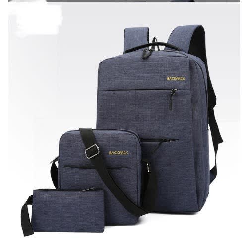 Multipurpose Backpack - Set Of 3 - Blue