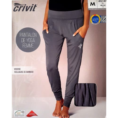 Ladies Fitness Long Casual Trousers - Taupe