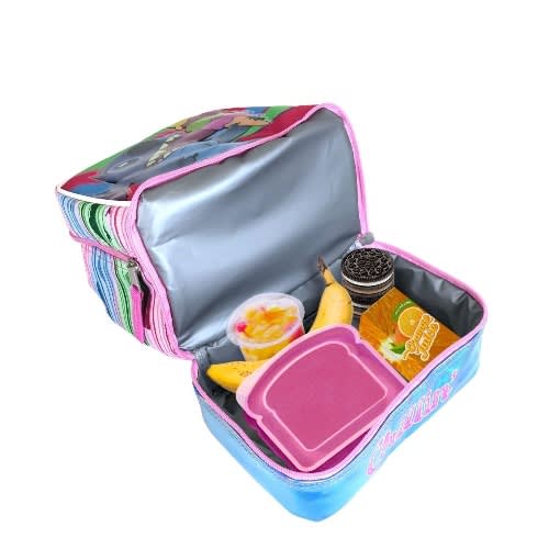 Lilo & Stitch Kids Dual Compartment Insulated School Drop Bottom Lunch Box - Bag