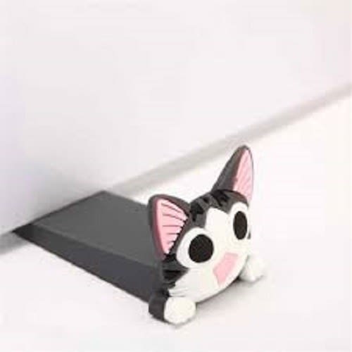 Cute Cat Cartoon Silicone Figure Door Stopper