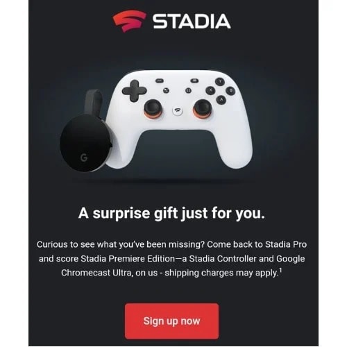 Stadia Premiere Edition Game Pad With Google Chromecast Ultra