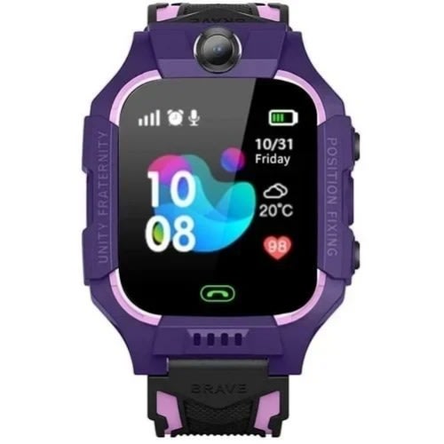 Z6 Kid's Smart Watch Phone With Gps Tracker - Purple
