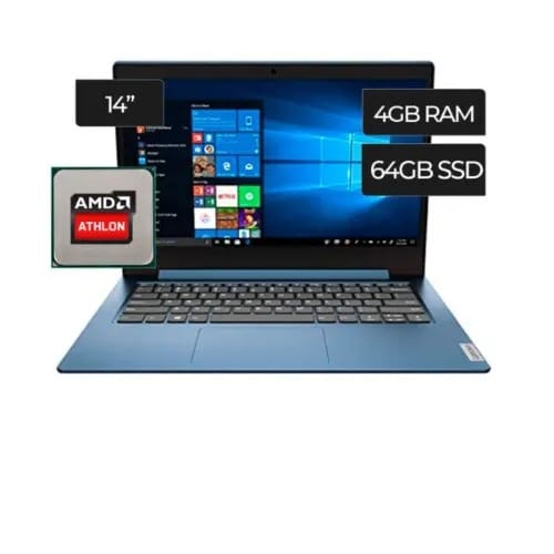 Ideapad 1 14ada05 82gw001hus - Amd 3050e -1.40 Ghz - 4GB RAM - 64GB HDD - Emmc