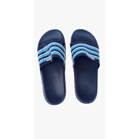 Men Flat Flip Flop Slipper - Blue Black