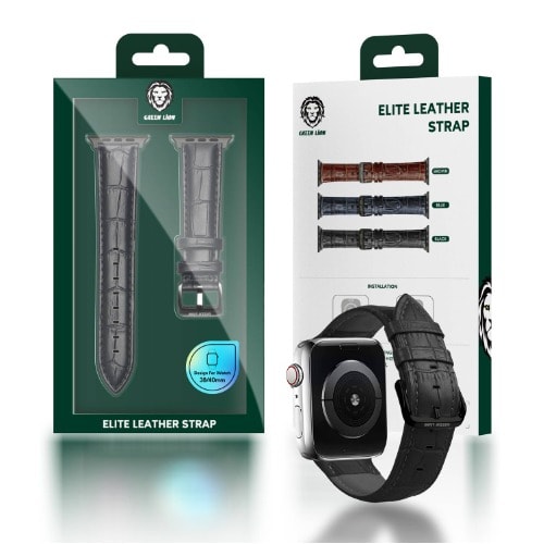 Green Lion Elite Leather Watch Strap  For Apple Watch 42-44mm