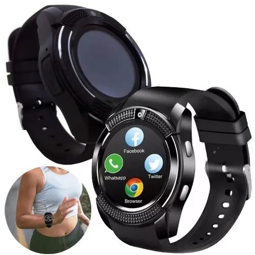V8 Smart Watch With Sim Card Slot