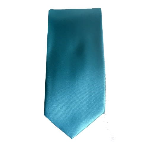 Men's Plain Tie - Teal Green - MT-4413
